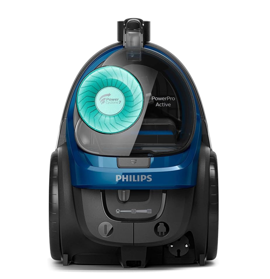 Philips 5000 Series Bagless Vacuum Cleaner - 2000W, PowerCyclone 7, Allergy H13 Filter, TriActive